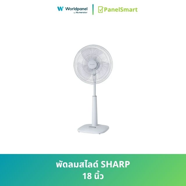 พัดลมสไลด์ SHARP 18 นิ้ว